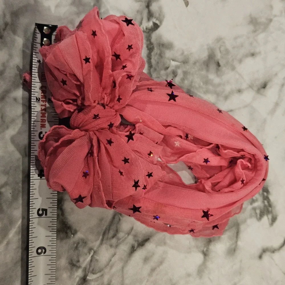 Large Headband‎ Bow Lot of 3 Girls Sparkle Star & Sequin Hair Accessories